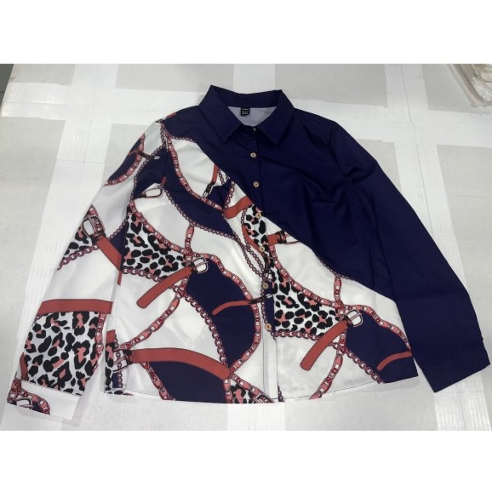 Chain And Leopard Print Shirt